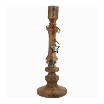 BOUGEOIRE EN BOIS H.40CM