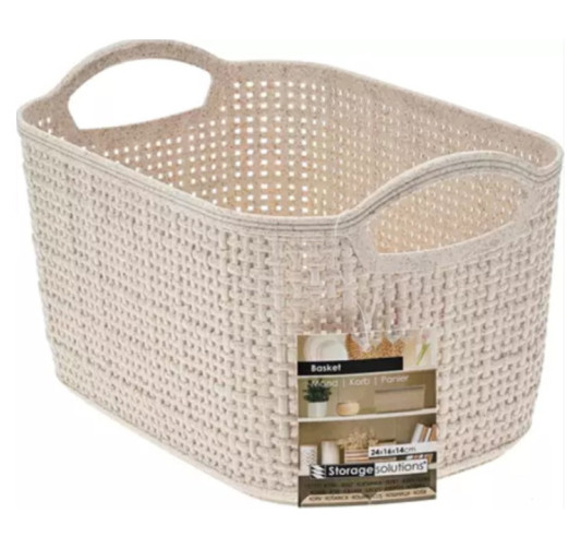 PANIER EN PLASTIQUE AVEC ANSES