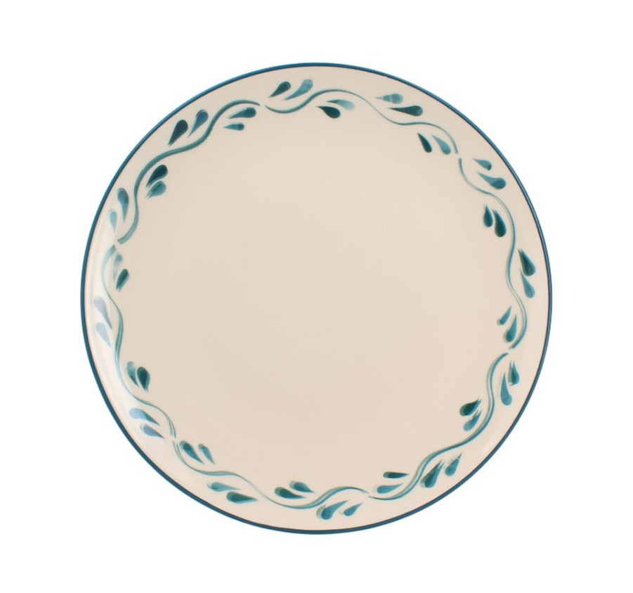 ASSIETTE PLATE BLEU AZUR
