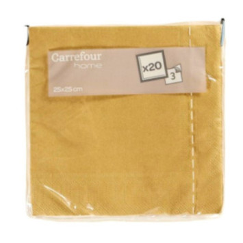SERVIETTE EN PAPIER OR