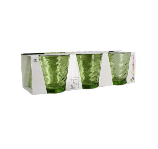 LOT DE 6 VERRES ORIGAMI