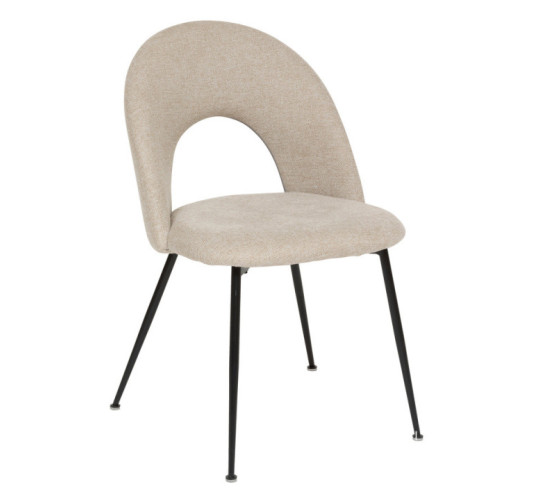 CHAISE RAVEN EN TISSU BEIGE