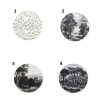 DESSOUS DE VERRE EN BOIS BLACK