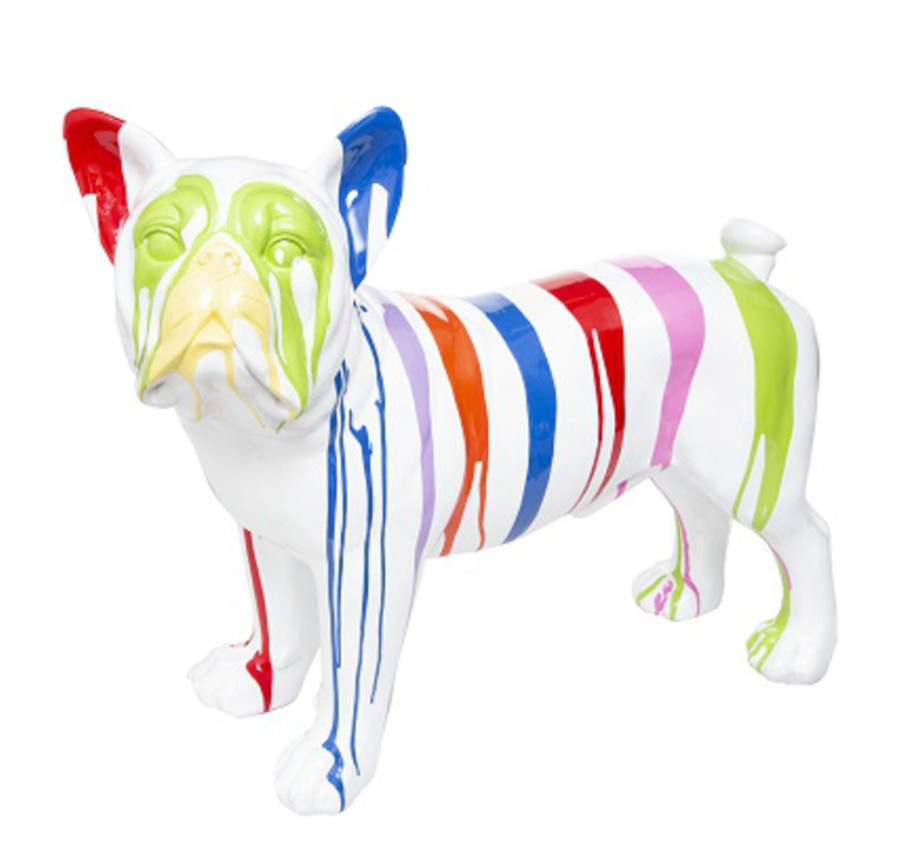 CHIEN RESINE COULURES COLOREES