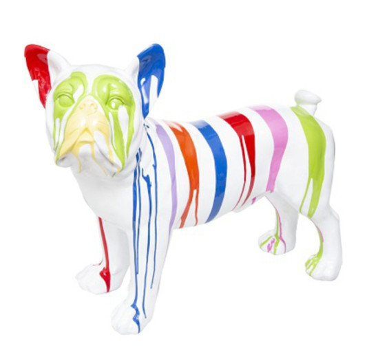 CHIEN RESINE COULURES COLOREES