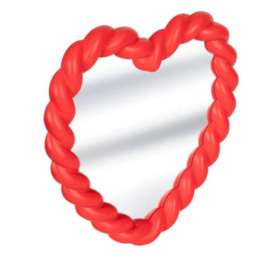 MIROIR TORSADE COEUR AMOUR