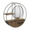 ETAGERE MURALE BOIS MDF/METAL
