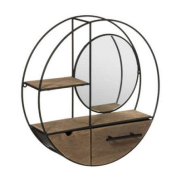 ETAGERE MURALE BOIS MDF/METAL