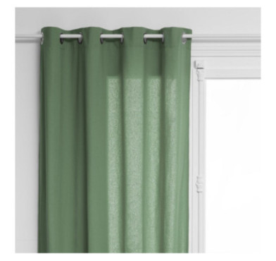 RIDEAU ANJALI EN COTON VERT