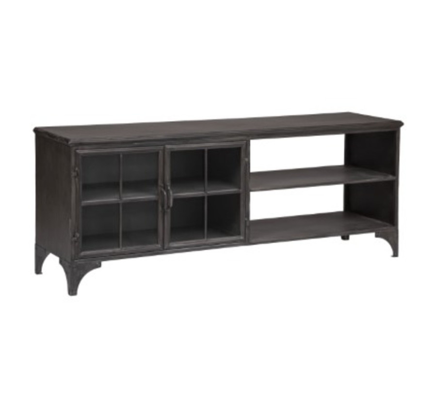 MEUBLE TV 2PORTES VITREES