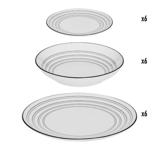 SERVICE DE TABLE LUNOVA