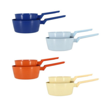 LOT DE CASSEROLES POP COLOREES