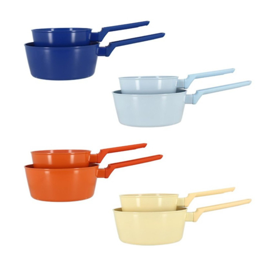 LOT DE CASSEROLES POP COLOREES