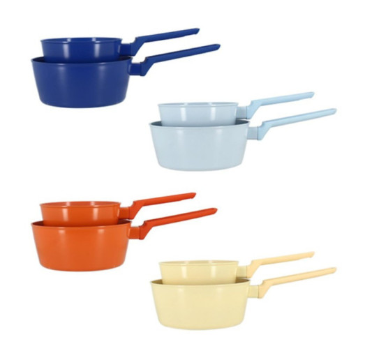 LOT DE CASSEROLES POP COLOREES