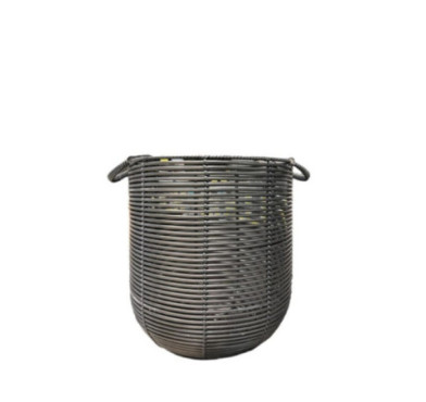 PANIERE RONDE NOIRE