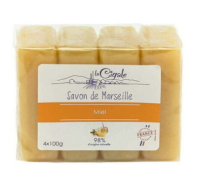 LOT DE 4 SAVONS DE MARSEILLE