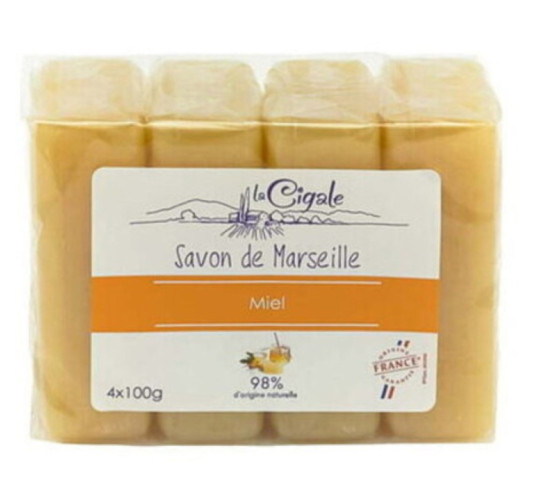 LOT DE 4 SAVONS DE MARSEILLE