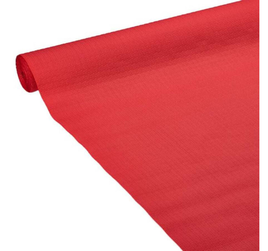 NAPPE EN PAPIER GAUFRE ROUGE