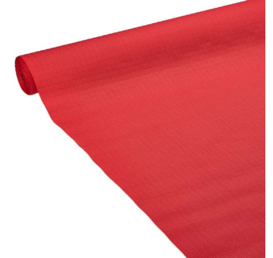 NAPPE EN PAPIER GAUFRE ROUGE