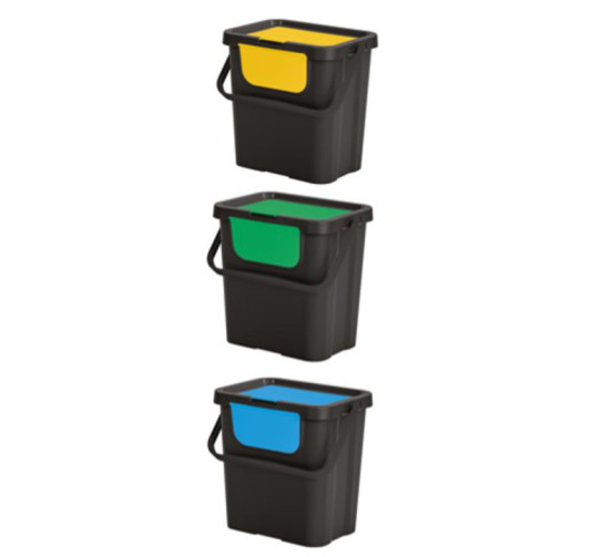 POUBELLE DE TRI PAR 3