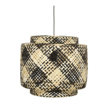 SUSPENSION BAMBOU NOIR