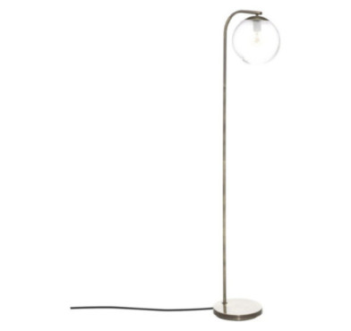 LAMPADAIRE EN METAL ET VERRE