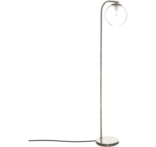 LAMPADAIRE EN METAL ET VERRE