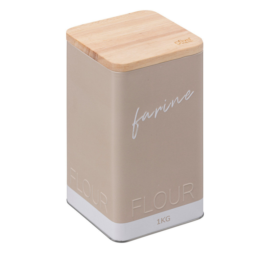 BOITE FARINE COLOR EN METAL