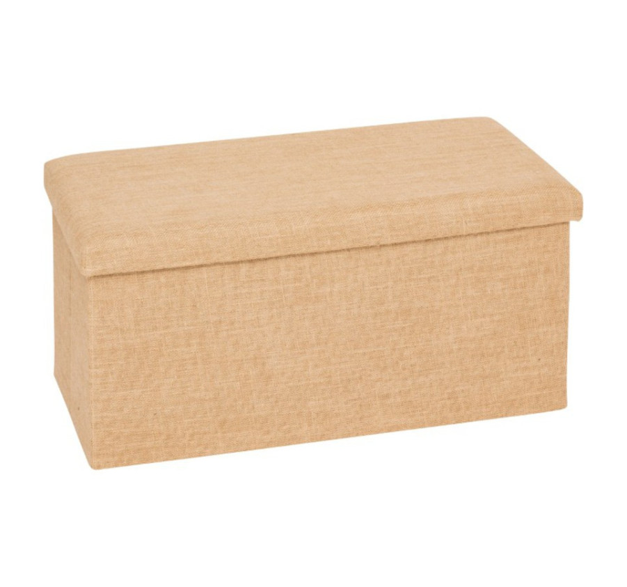 POUF DE RANGEMENT EN TOILE