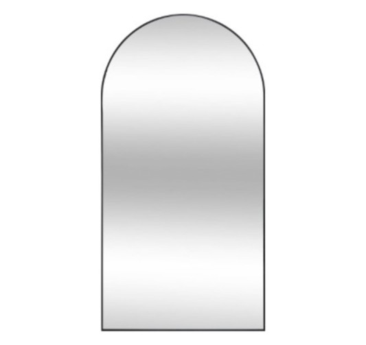 MIROIR ARCHE EN METAL NOIR