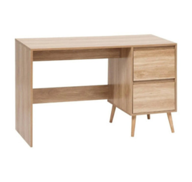 BUREAU 2 TIROIRS ABANA EN BOIS