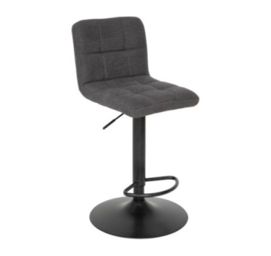 TABOURET DE BAR DELEK GRIS