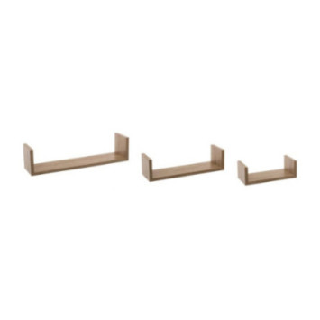 ETAGERE MURALES X3 BORD CHENE