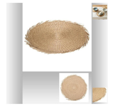 SET TABLE CUBA ROND AVEC