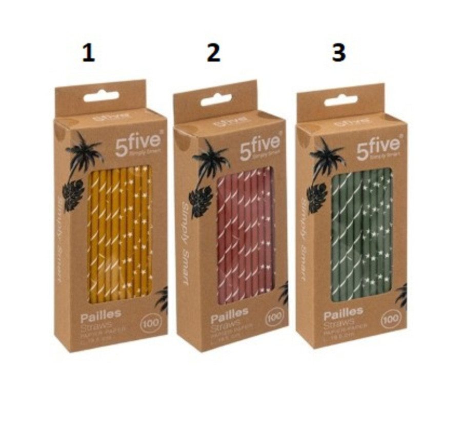 PAILLE EN PAPIER X100PIECES