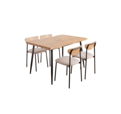 ENSEMBLE TABLE ET 4 CHAISES