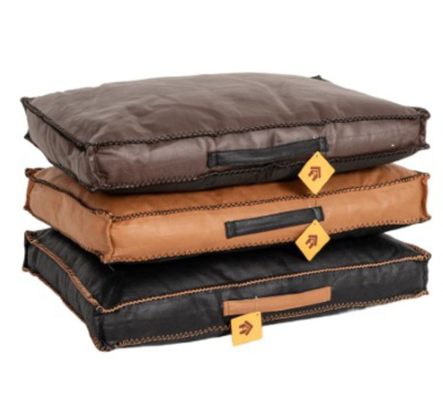 COUSSIN CHIEN SIMILI CUIR S