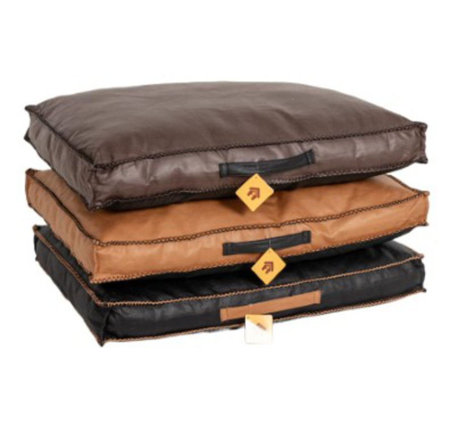 COUSSIN CHIEN SIMILI CUIR M