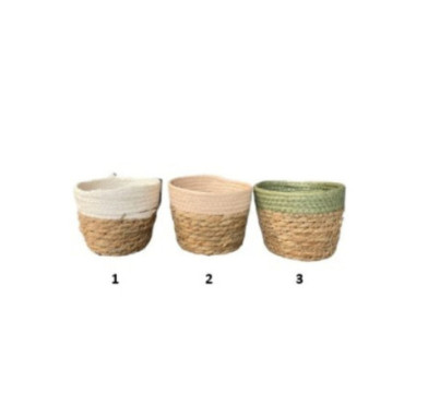 PANIER EN OSIER BICOLORE