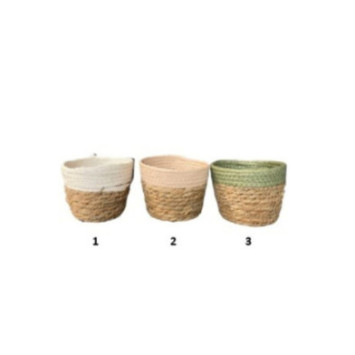 PANIER EN OSIER BICOLORE