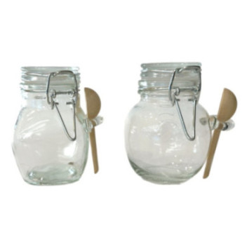 BOCAL HERMETIQUE EN VERRE 95ML