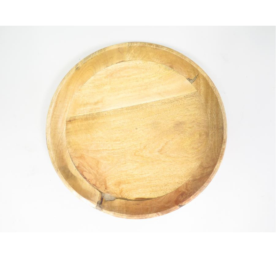 PLATEAU ROND BOIS DE MANGUIER