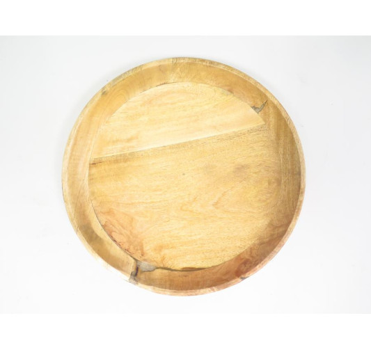 PLATEAU ROND BOIS DE MANGUIER