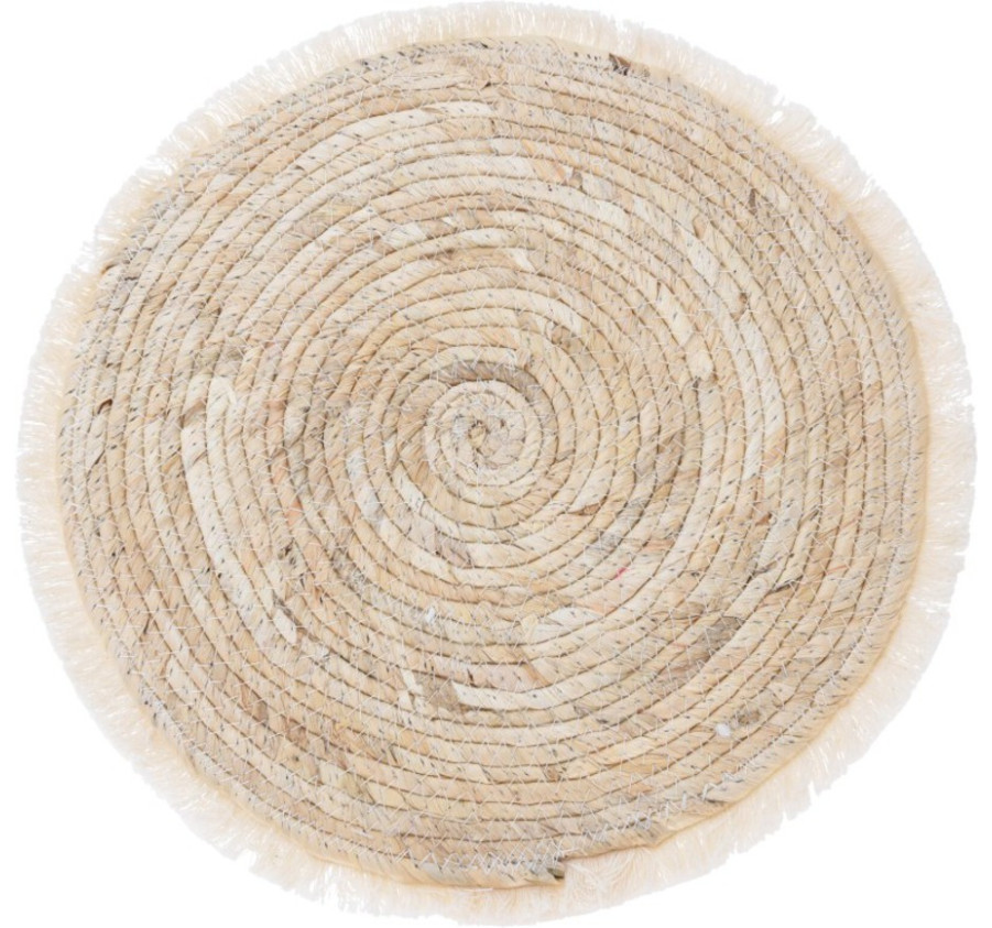 SET DE TABLE ROND NATUREL