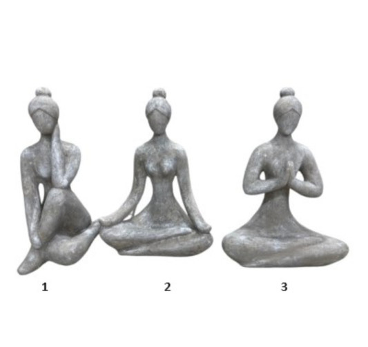 STATUE FEMME YOGA 46CM