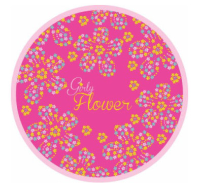 ASSIETTE CARTON - GIRLY FLOWER