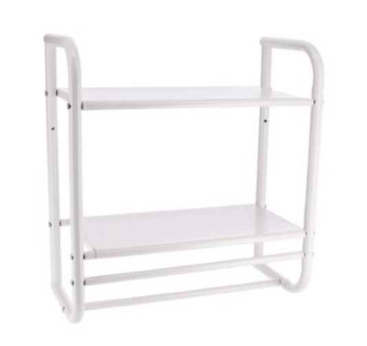 ETAGERE MURALE METAL BLANC