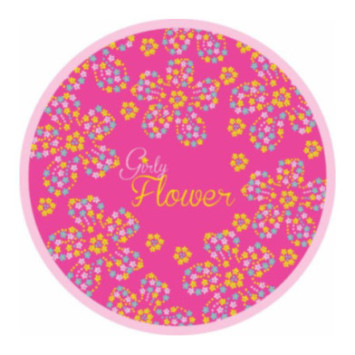ASSIETTE CARTON - GIRLY FLOWER