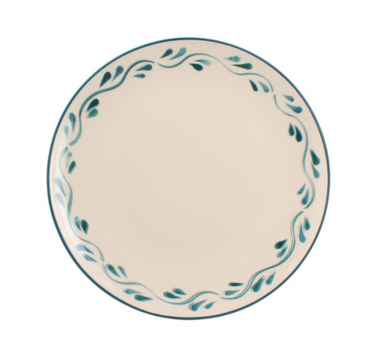 ASSIETTE PLATE BLEU AZUR