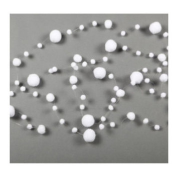 GUIRLANDE BOULES DE NEIGE 2.7M